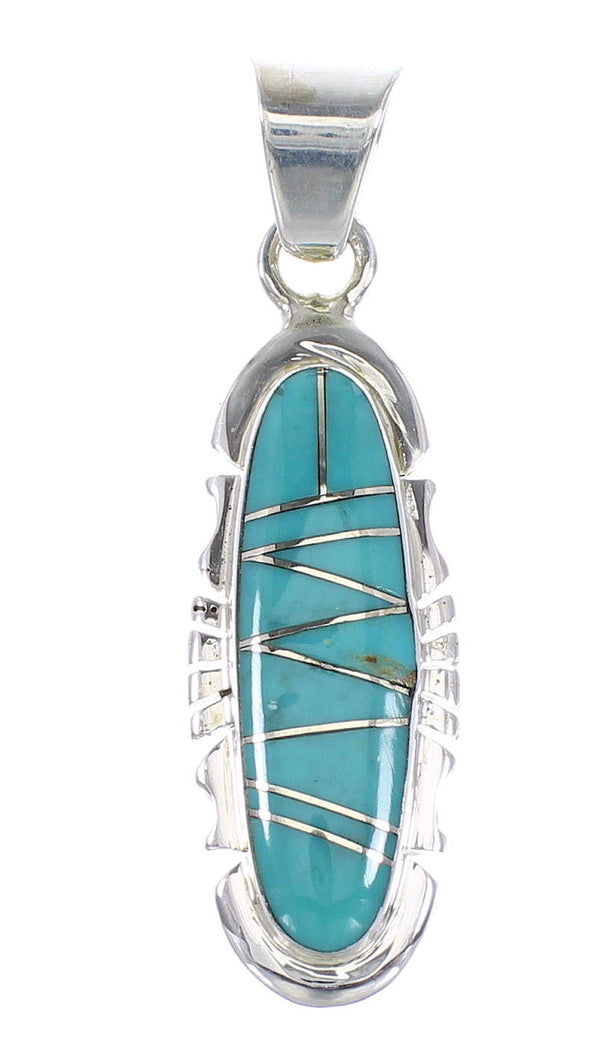 Turquoise Sterling Silver Southwestern Pendant AX95259